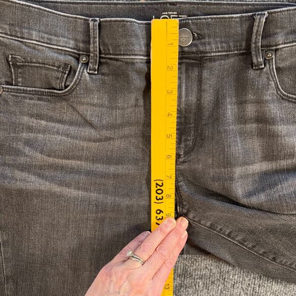 LOFT Modern Skinny Jeans Gray Black Faded Wash Size 30/10 Women’s Stretch Denim - Picture 8 of 9